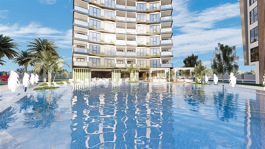 Квартира 1 + 1 в споруджуваному комплексі в районі Паяллар  Квартира 1 + 1 в споруджуваному комплексі в районі Паяллар