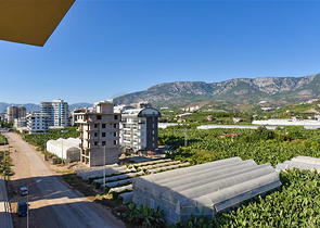 Пентхаус 3 + 1 з відкритим видом на гори в районі Каргиджак