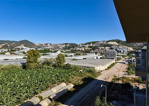 Пентхаус 3 + 1 з відкритим видом на гори в районі Каргиджак