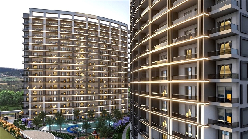 Квартири з готельною інфраструктурою в районі Ердемлі