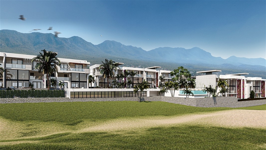 Пентхаус в 250 м до Середземного моря в мальовничому районі Есентепе 