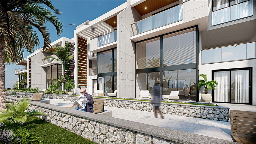 Пентхаус в 250 м до Середземного моря в мальовничому районі Есентепе 