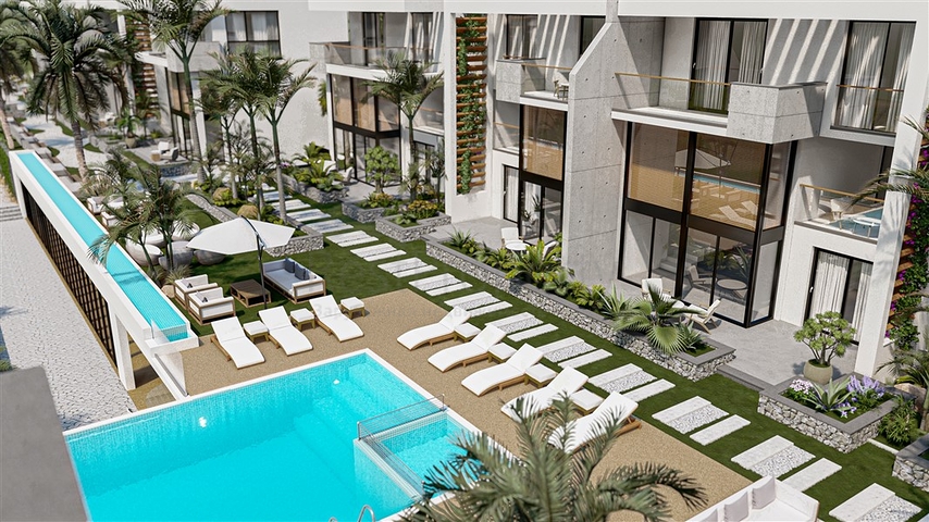 Пентхаус в 250 м до Середземного моря в мальовничому районі Есентепе 