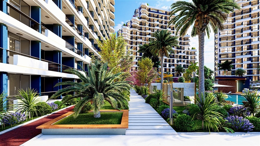 Споруджувані вілли з особистим басейном в районі Томюк-Ердемлі