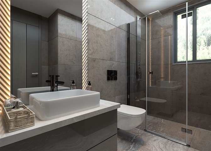 Споруджувані вілли з особистим басейном в районі Томюк-Ердемлі