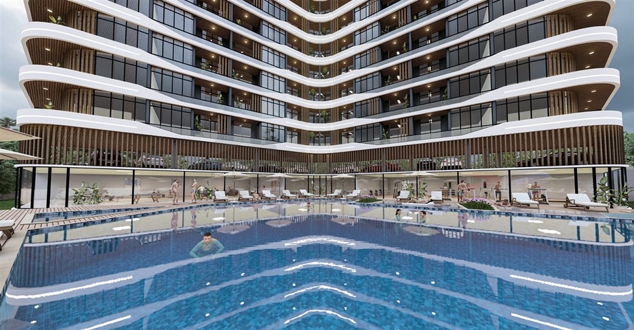 Розкішний проект на стадії будівництва в районі Аяш в 150 метрах від моря  