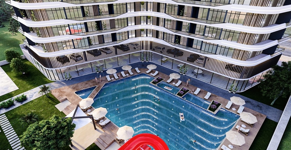 Розкішний проект на стадії будівництва в районі Аяш в 150 метрах від моря  