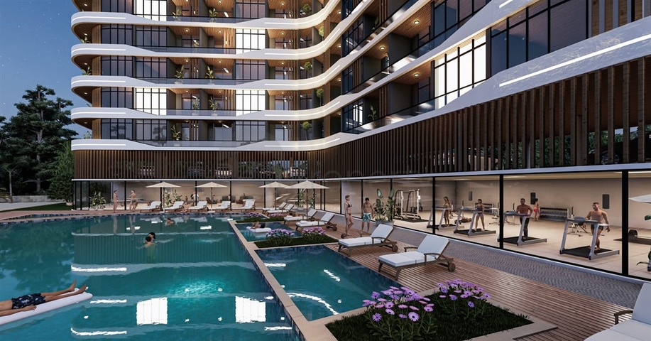 Розкішний проект на стадії будівництва в районі Аяш в 150 метрах від моря  