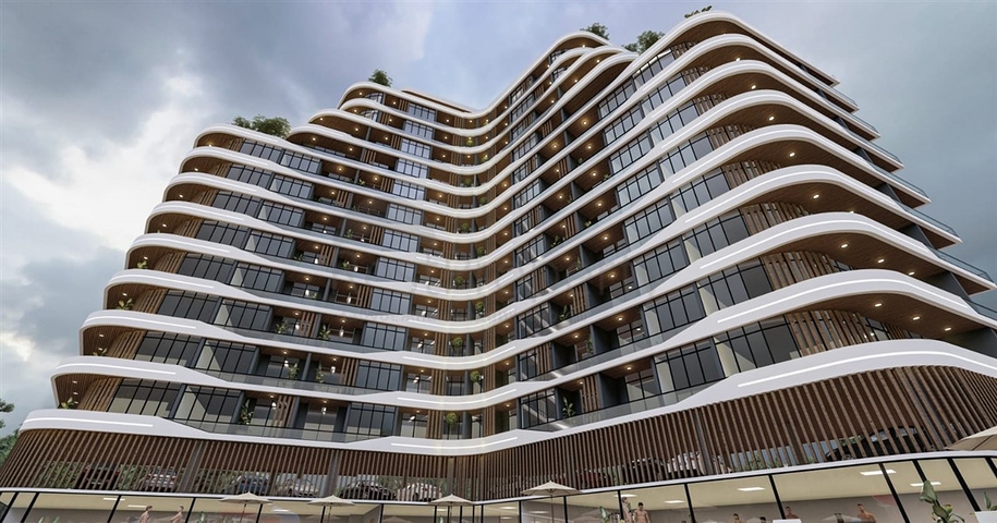 Розкішний проект на стадії будівництва в районі Аяш в 150 метрах від моря  