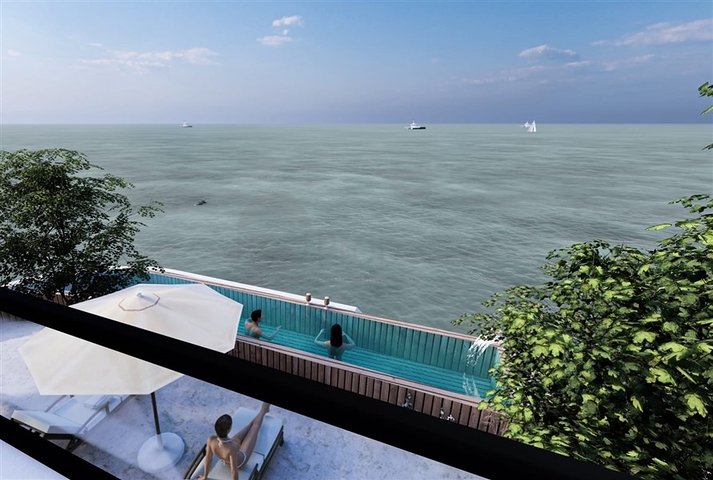 Розкішний проект на стадії будівництва в районі Аяш в 150 метрах від моря  