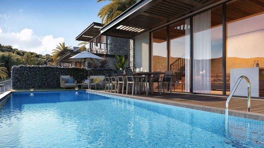 Комплекс вілл в сучасному дизайні в історичній частині, міста Бодрум.