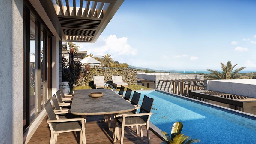 Комплекс вілл в сучасному дизайні в історичній частині, міста Бодрум.