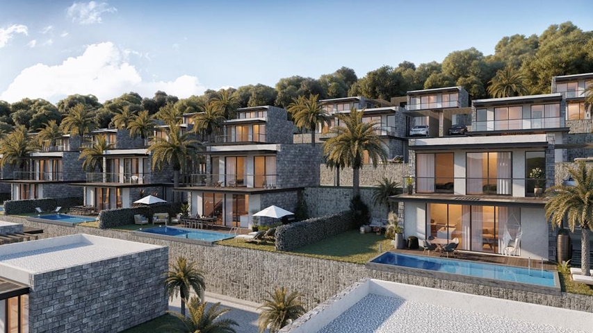 Комплекс вілл в сучасному дизайні в історичній частині, міста Бодрум.