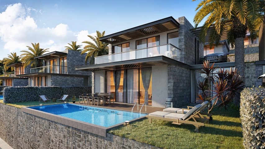 Комплекс вілл в сучасному дизайні в історичній частині, міста Бодрум.