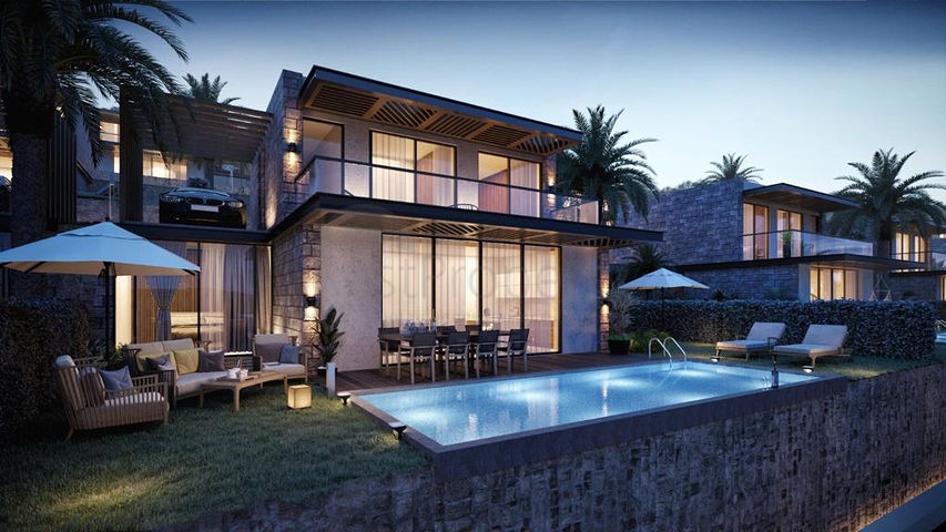 Комплекс вілл в сучасному дизайні в історичній частині, міста Бодрум.