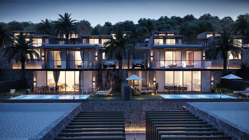 Комплекс вілл в сучасному дизайні в історичній частині, міста Бодрум.