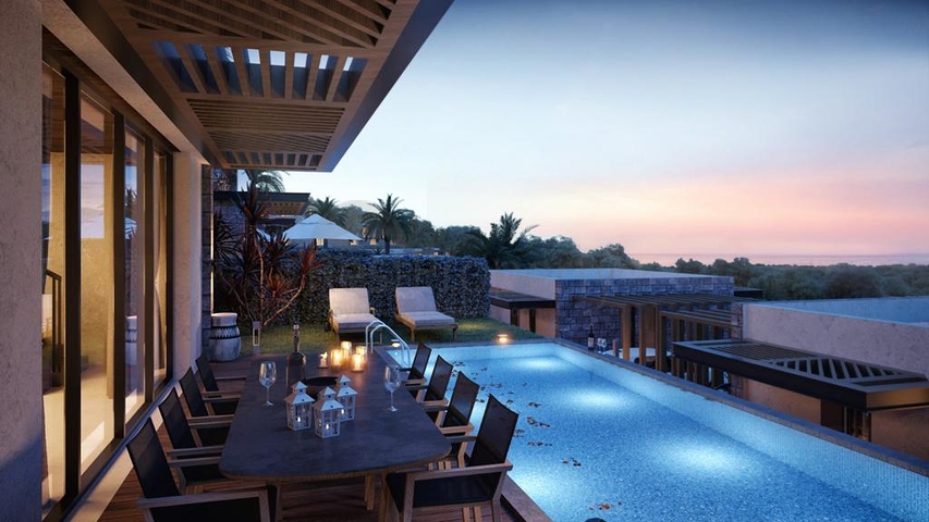 Комплекс вілл в сучасному дизайні в історичній частині, міста Бодрум.