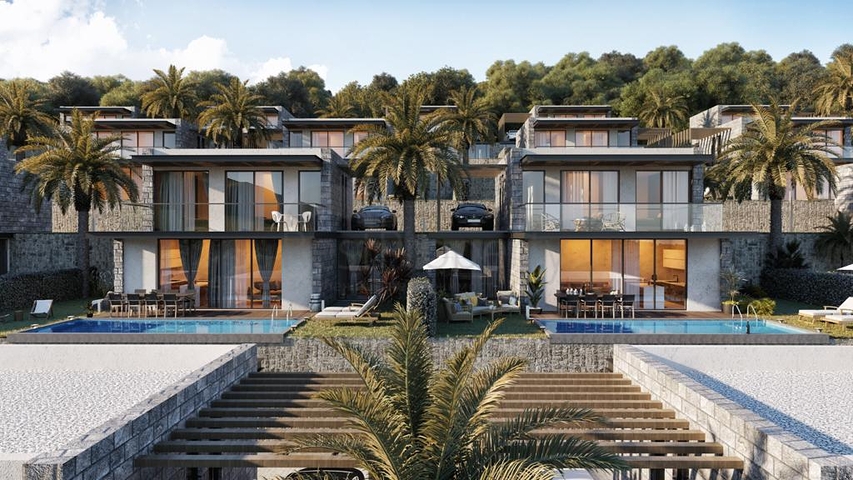 Комплекс вілл в сучасному дизайні в історичній частині, міста Бодрум.