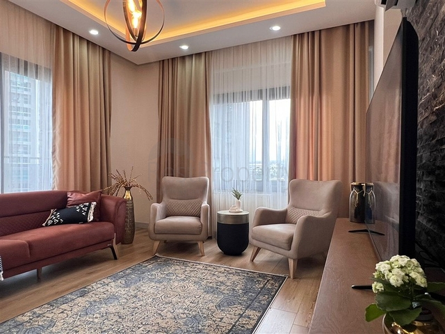 Квартира 2 + 1 в новому комплексі в районі Тедже в 400 метрах від моря