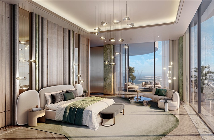 Апартаменти з видом на Бурдж-Халіфа та басейни в Дубаї