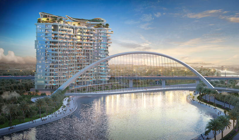 Апартаменти з видом на Бурдж-Халіфа та басейни в Дубаї