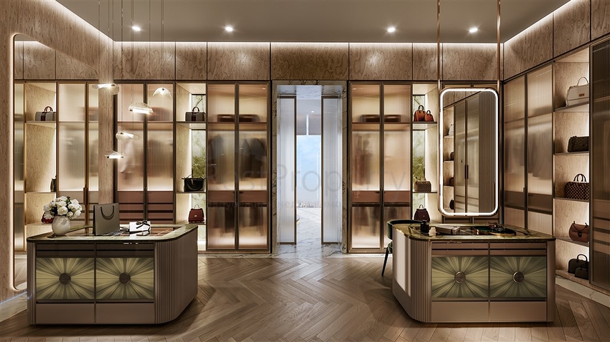 Апартаменти з видом на Бурдж-Халіфа та басейни в Дубаї