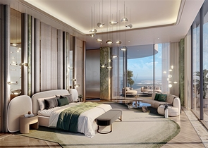 Апартаменти з видом на Бурдж-Халіфа та басейни в Дубаї