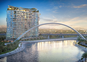 Апартаменти з видом на Бурдж-Халіфа та басейни в Дубаї