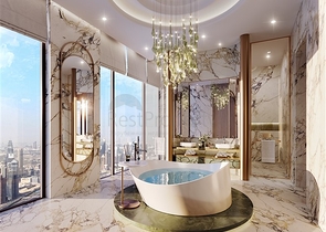 Апартаменти з видом на Бурдж-Халіфа та басейни в Дубаї