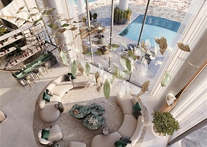 Апартаменти з видом на Бурдж-Халіфа та басейни в Дубаї