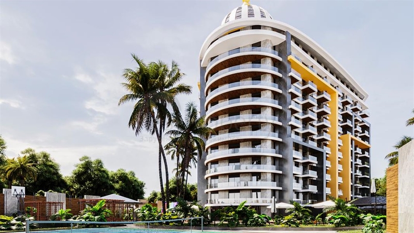 Квартира 1 + 1 в проекті з готельною інфраструктурою в Газіпаша