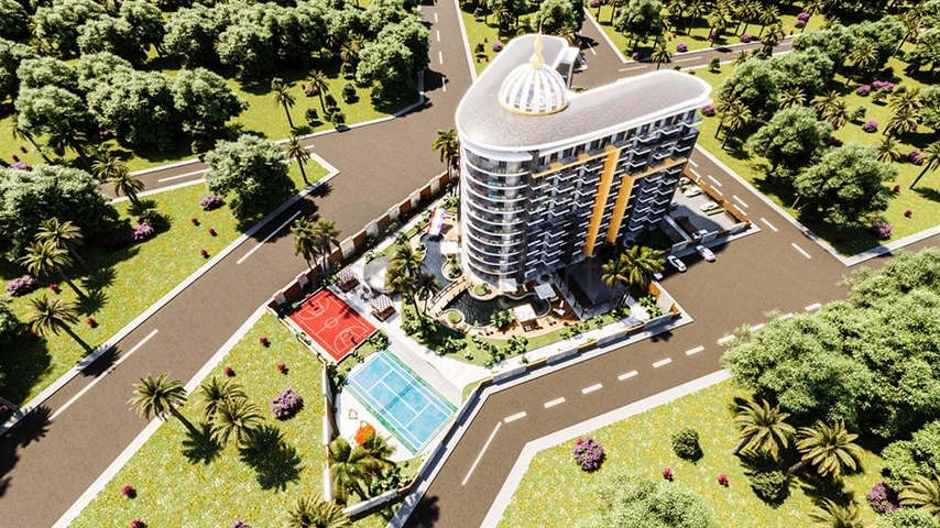 Квартира 1 + 1 в проекті з готельною інфраструктурою в Газіпаша