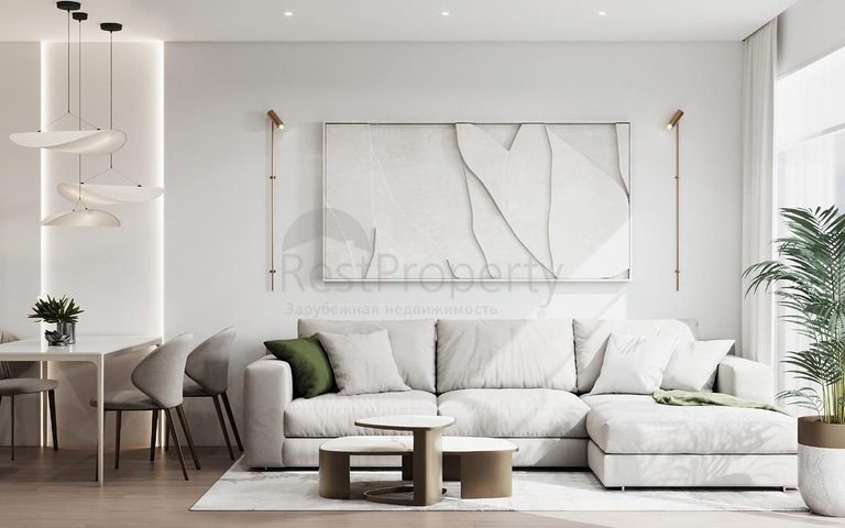 Квартира 1 + 1 в 400 від моря в районі Бангтао