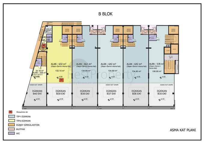 Комерційне приміщення під офіс в центрі міста Анталія 