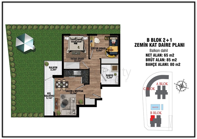 Інвестиційний проект в мікрорайоні Алтинташ-Анталія 