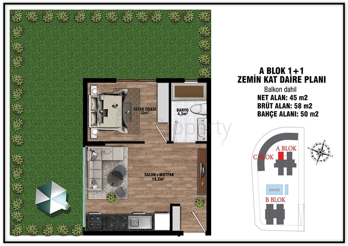 Інвестиційний проект в мікрорайоні Алтинташ-Анталія 