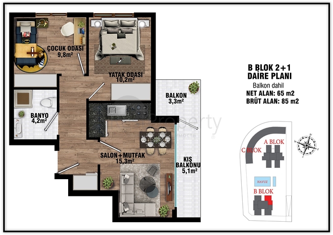 Інвестиційний проект в мікрорайоні Алтинташ-Анталія 