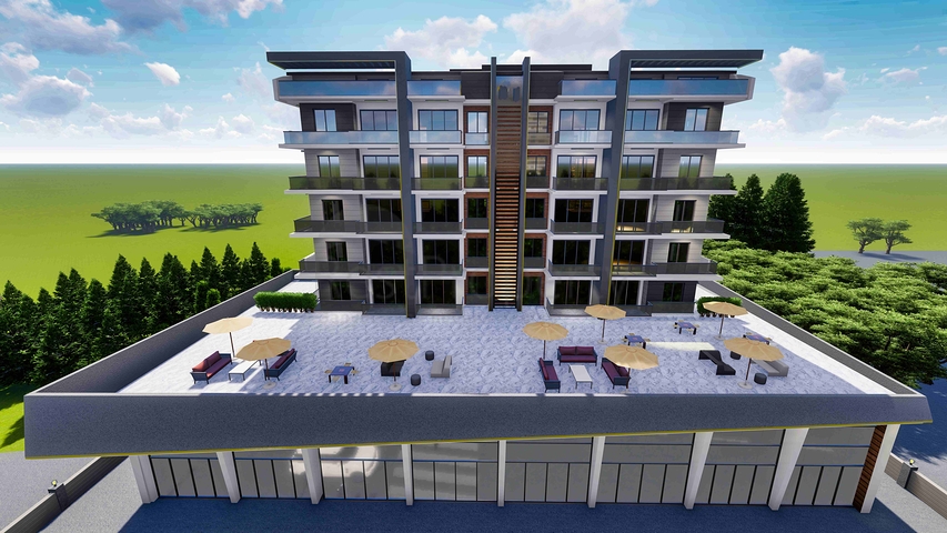 На продаж виставлені комерційні приміщення в районі Алтинташ-Анталія 