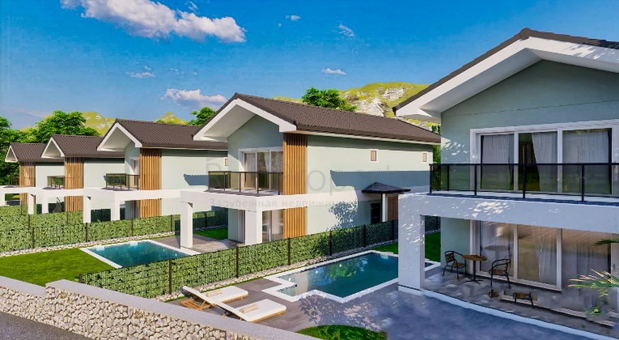 Вілла планування 4 + 1 в районі Фетхіє - Анталія