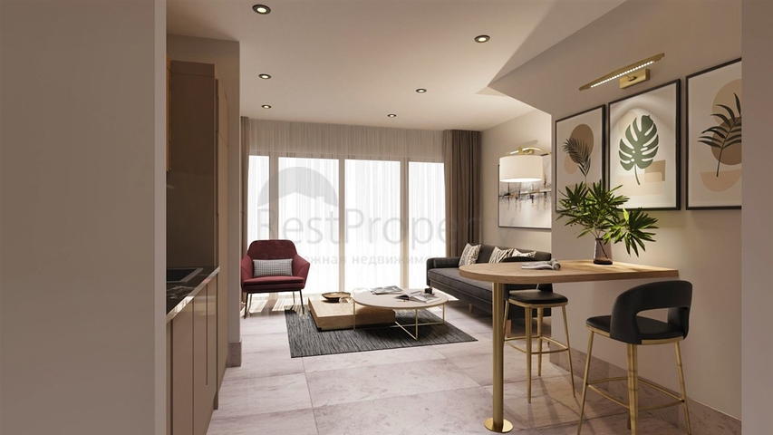 Квартира планування 1 + 1 в районі Фетхіє