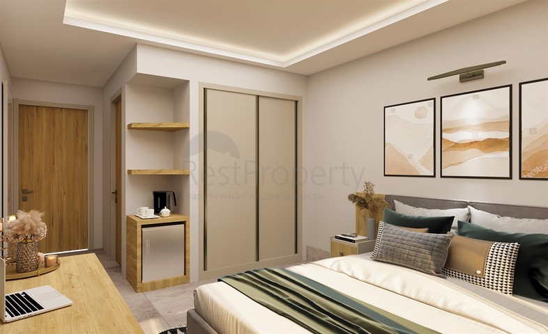 Квартира планування 1 + 1 в районі Фетхіє