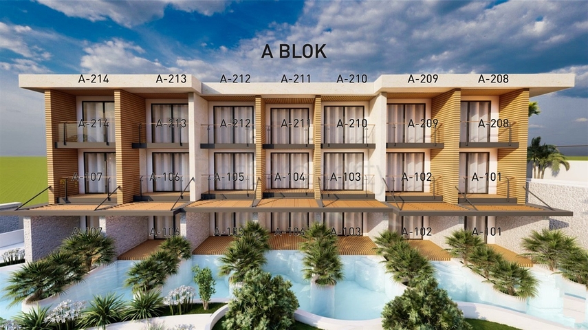 Квартира планування 1 + 1 в районі Фетхіє