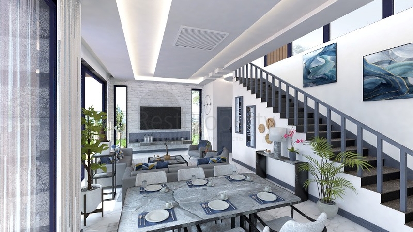 Вілла планування 4 + 1 в районі Фетхіє - Анталія