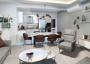 Квартира планування 4 + 1 в районі Белек - Анталія 