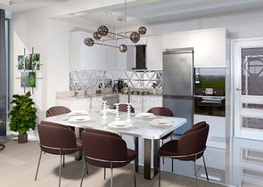 Квартира планування 4 + 1 в районі Белек - Анталія 