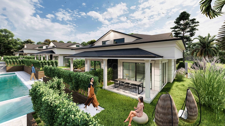 Вілли планування 2 + 1 і 3+1 в районі Кемер-Анталія 