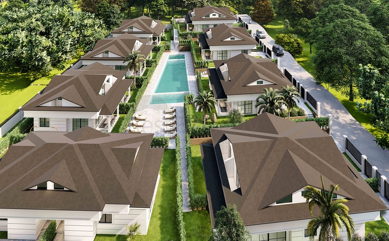 Вілли планування 2 + 1 і 3+1 в районі Кемер-Анталія 