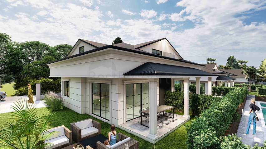 Вілли планування 2 + 1 і 3+1 в районі Кемер-Анталія 