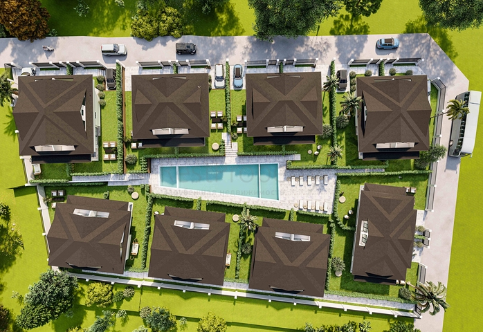 Вілли планування 2 + 1 і 3+1 в районі Кемер-Анталія 