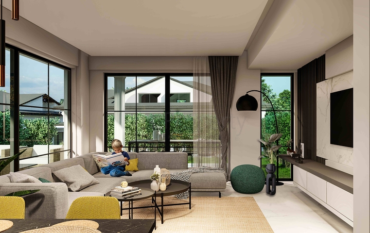 Вілли планування 2 + 1 і 3+1 в районі Кемер-Анталія 